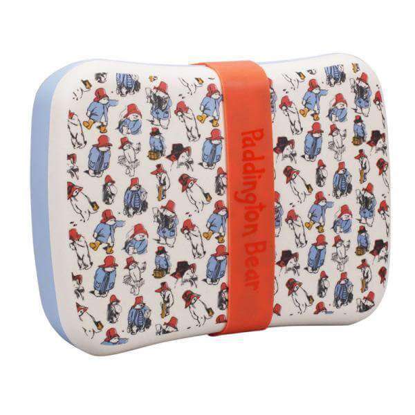 Paddington Bear Bamboo Lunch Box - Paddington Pattern - Olleke Wizarding Shop Amsterdam Brugge London