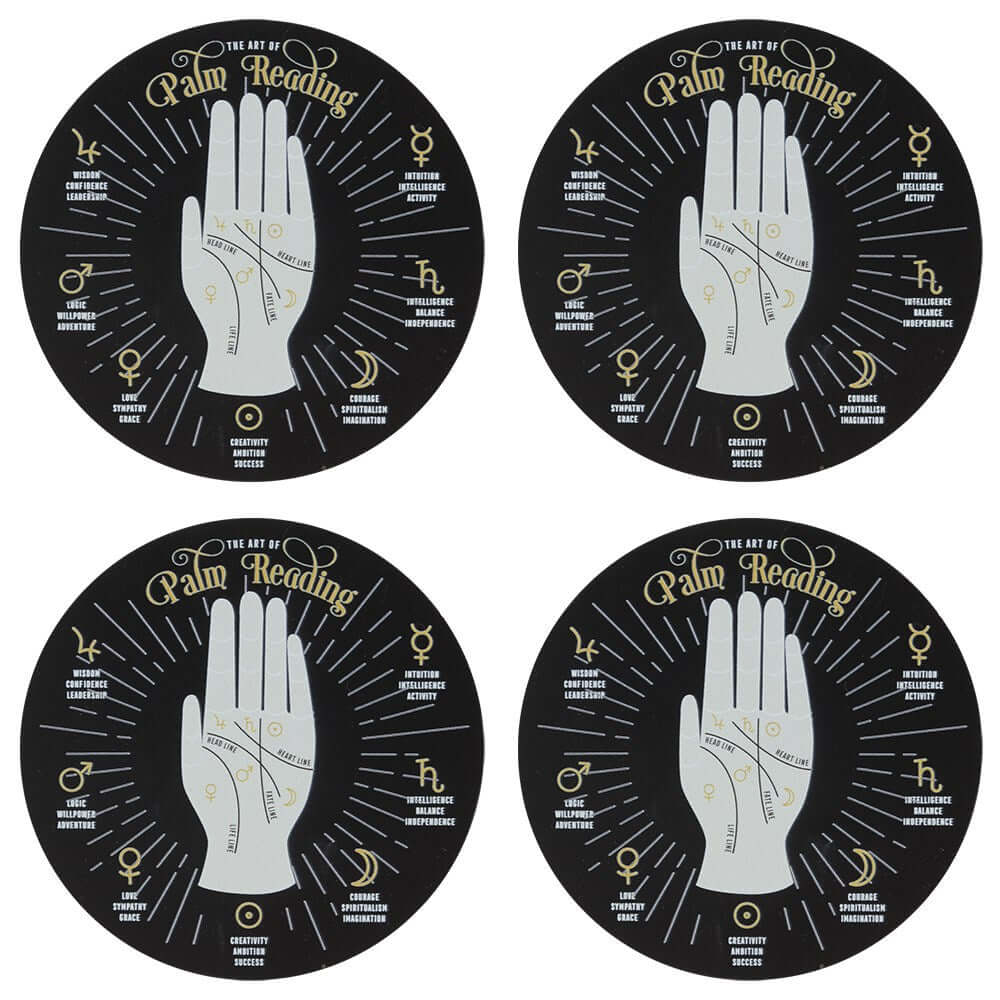 Palm Reading Coaster Set - Olleke Wizarding Shop Amsterdam Brugge London