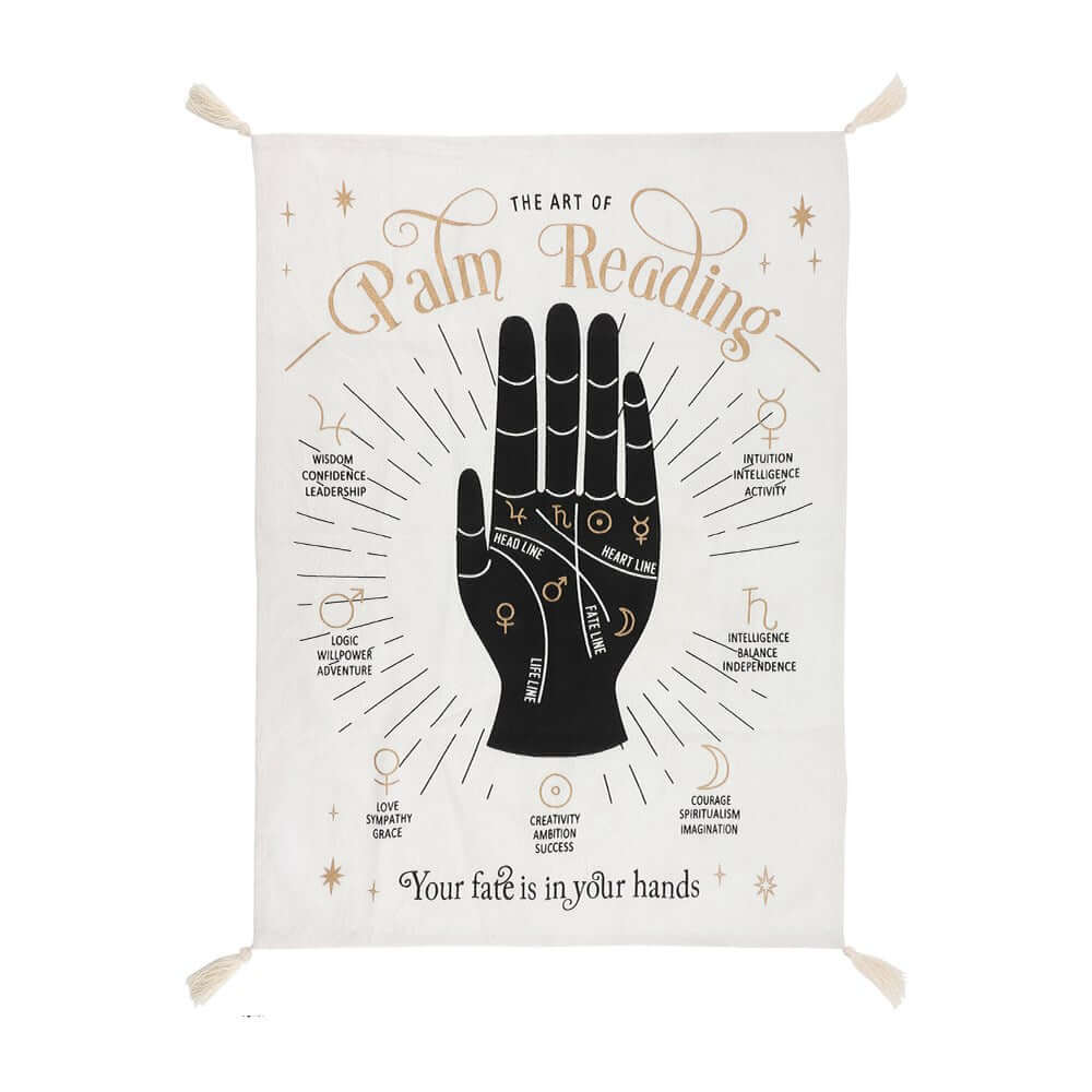 Palm Reading Wall Tapestry - Olleke Wizarding Shop Amsterdam Brugge London