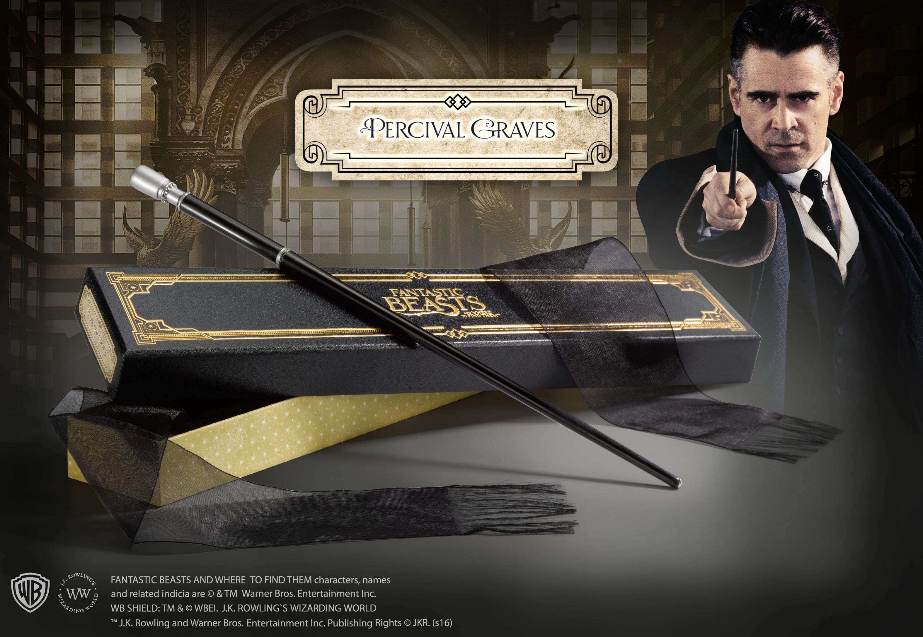 Percival Graves Wand in Collector’s Box - Olleke Wizarding Shop Amsterdam Brugge London