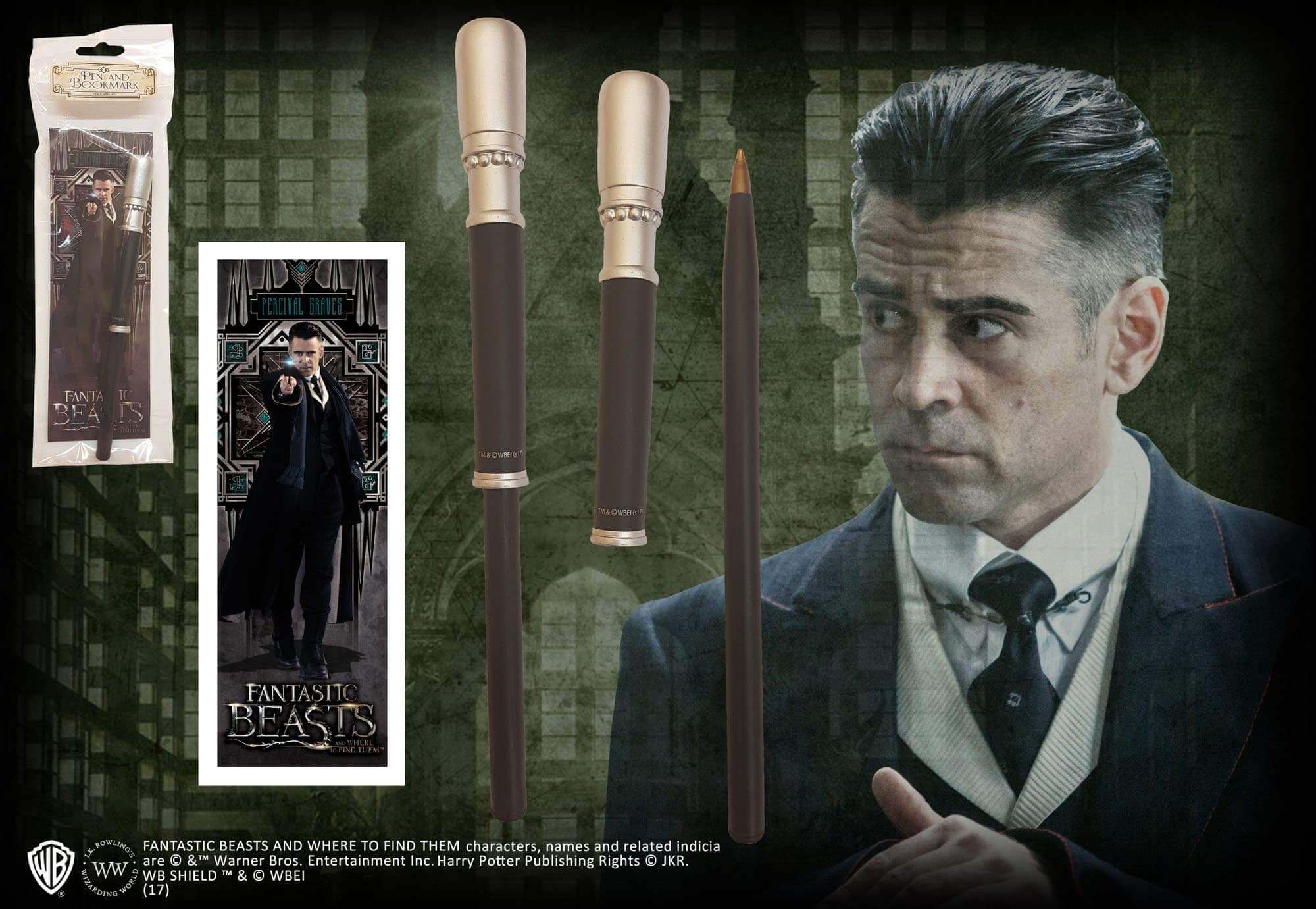 Percival Graves Wand Pen and Bookmark - Olleke Wizarding Shop Amsterdam Brugge London