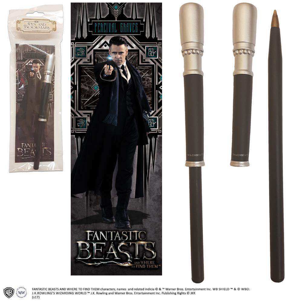 Percival Graves Wand Pen and Bookmark - Olleke Wizarding Shop Amsterdam Brugge London