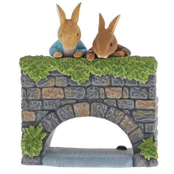 Peter & Benjamin Bunny on the Bridge Figurine - Olleke Wizarding Shop Amsterdam Brugge London