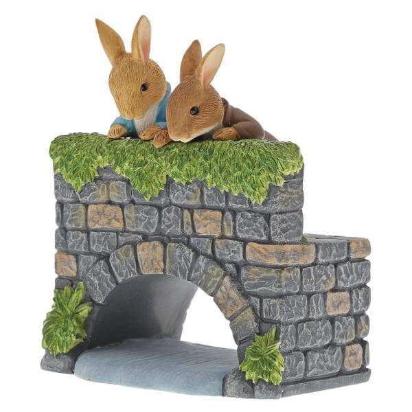 Peter & Benjamin Bunny on the Bridge Figurine - Olleke Wizarding Shop Amsterdam Brugge London