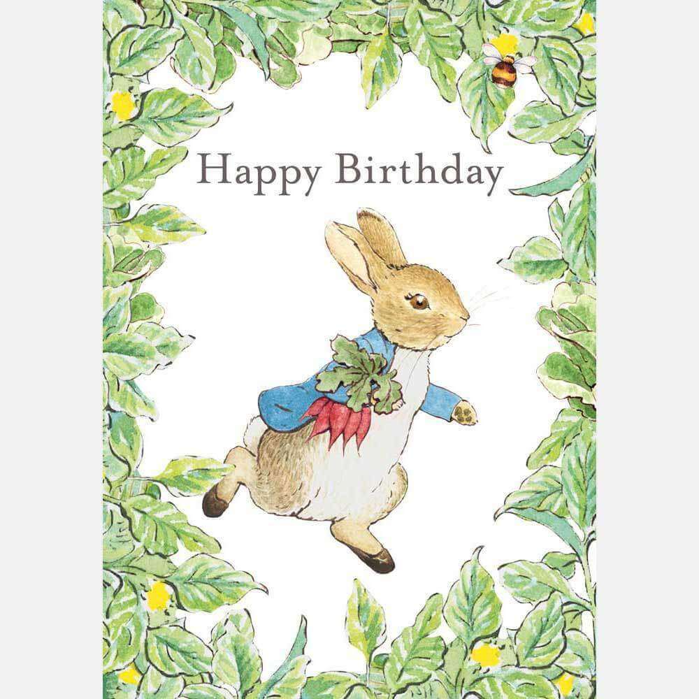 Peter Rabbit Card: Happy Birthday - Olleke Wizarding Shop Amsterdam Brugge London