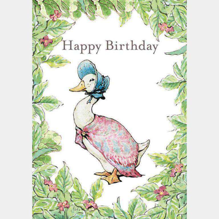 Peter Rabbit Card: Jemima Puddle-Duck ‘Birthday’ - Olleke Wizarding Shop Amsterdam Brugge London