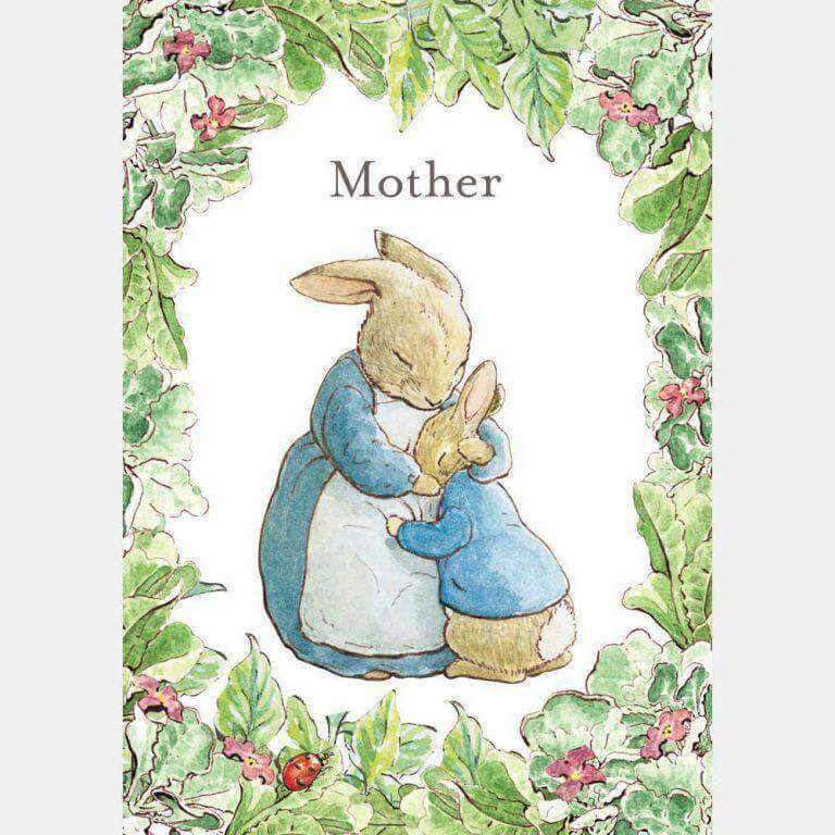 Peter Rabbit Card: Mrs Rabbit & Peter Rabbit ‘Mother' - Olleke Wizarding Shop Amsterdam Brugge London