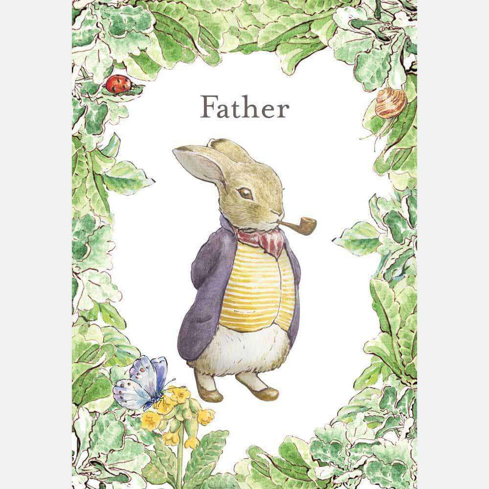 Peter Rabbit Card: Old Mr Benjamin Bunny ‘Father’ - Olleke Wizarding Shop Amsterdam Brugge London