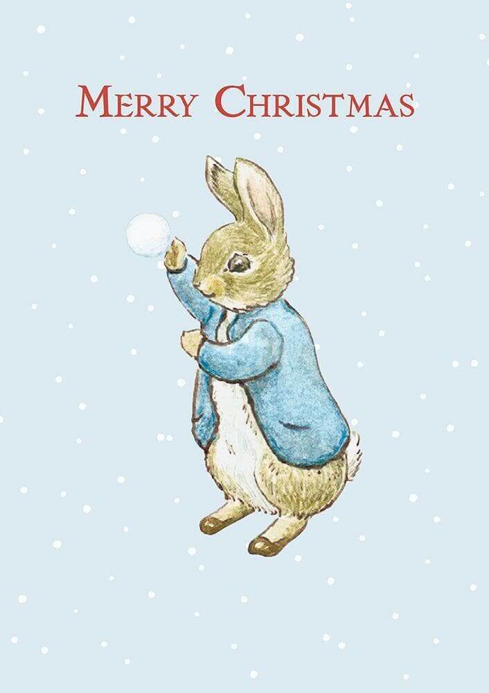 Peter Rabbit Card: Peter Rabbit Merry Christmas - Olleke Wizarding Shop Amsterdam Brugge London