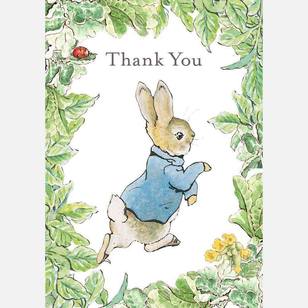 Peter Rabbit Card: Peter Rabbit ‘Thank You’ - Olleke Wizarding Shop Amsterdam Brugge London