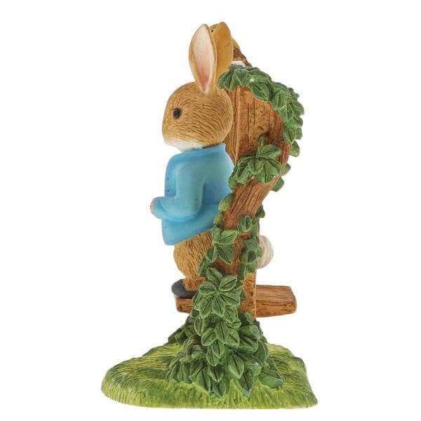 Peter Rabbit on Wooden Stile Figurine - Olleke Wizarding Shop Amsterdam Brugge London