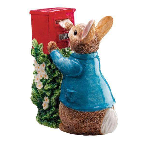 Peter Rabbit Posting a Letter Money Bank - Olleke Wizarding Shop Amsterdam Brugge London