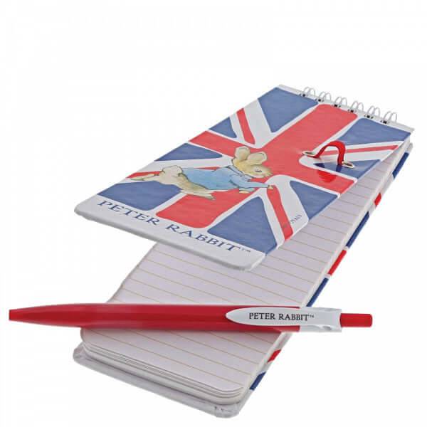 Peter Rabbit Union Jack Notepad - Olleke Wizarding Shop Amsterdam Brugge London