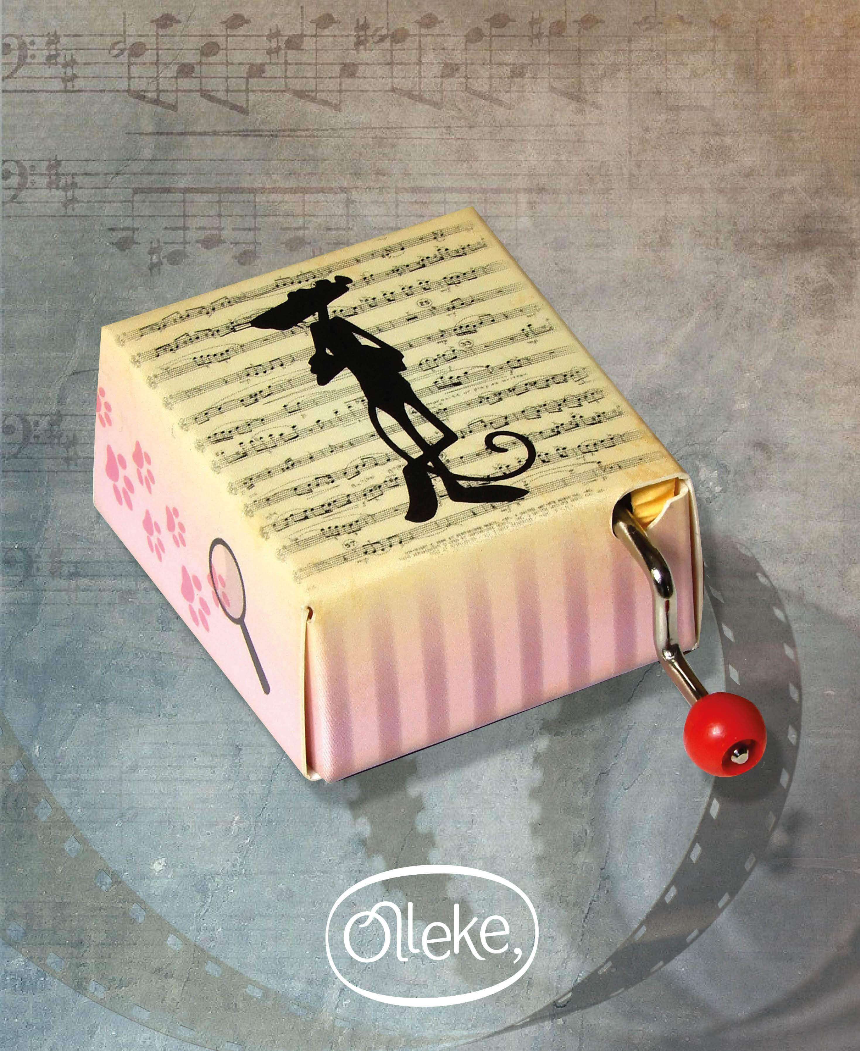 Pink Panther Hand Crank Music Box - Olleke Wizarding Shop Amsterdam Brugge London