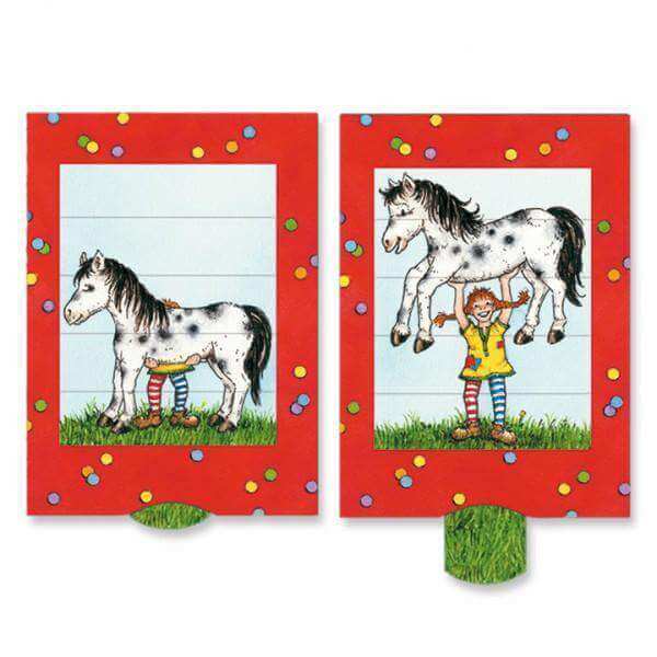 Pippi Longstocking slide card - Olleke Wizarding Shop Amsterdam Brugge London