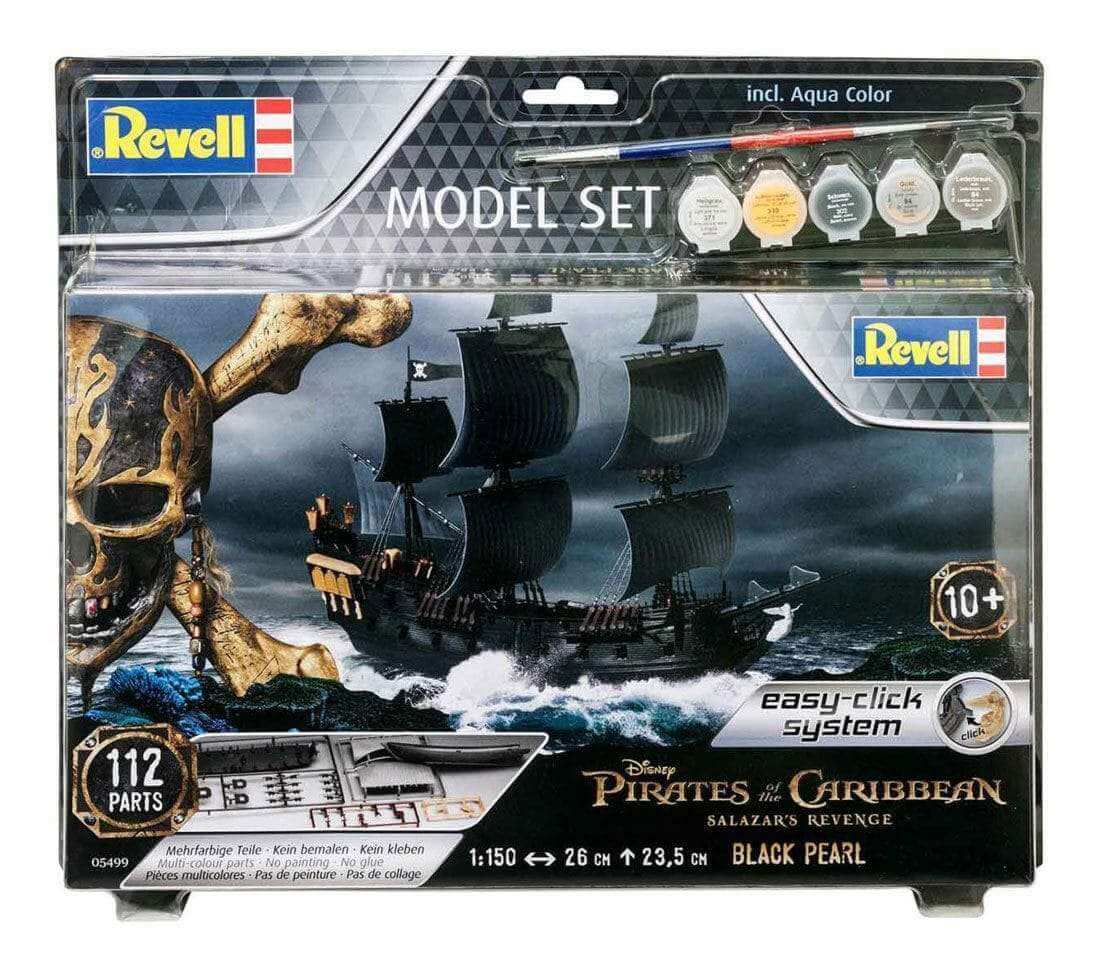 Pirates of the Caribbean Dead Men Tell No Tales Easy-Click Model Kit 1/150 Black Pearl 26 cm - Olleke Wizarding Shop Amsterdam Brugge London