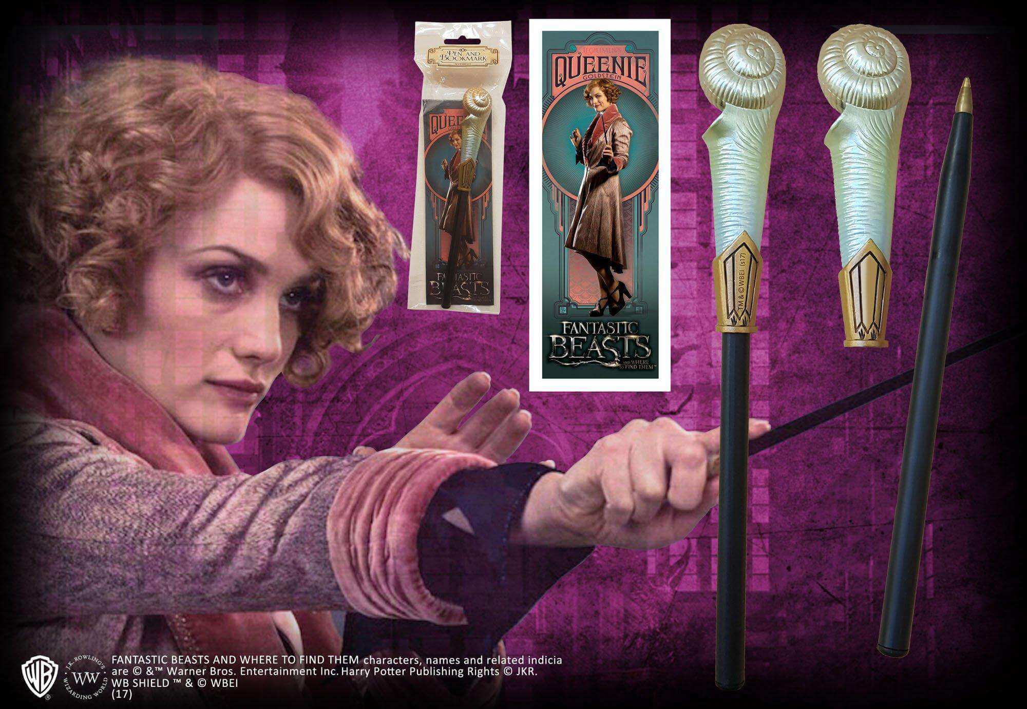 Queenie Goldstein Wand Pen and Bookmark - Olleke Wizarding Shop Amsterdam Brugge London