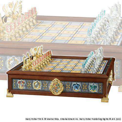 Quidditch Chess Set Silver & Gold Plated - Olleke Wizarding Shop Amsterdam Brugge London