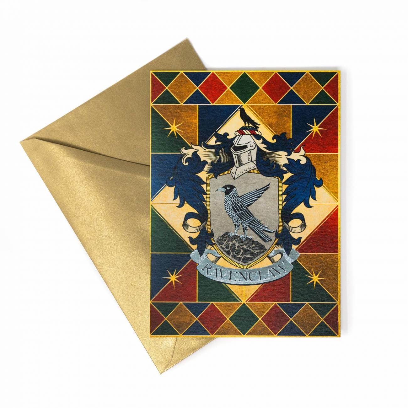 Ravenclaw Crest Foiled Notecard - Olleke Wizarding Shop Amsterdam Brugge London