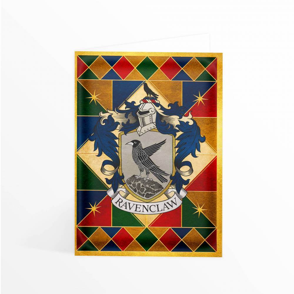 Ravenclaw Crest Foiled Notecard - Olleke Wizarding Shop Amsterdam Brugge London