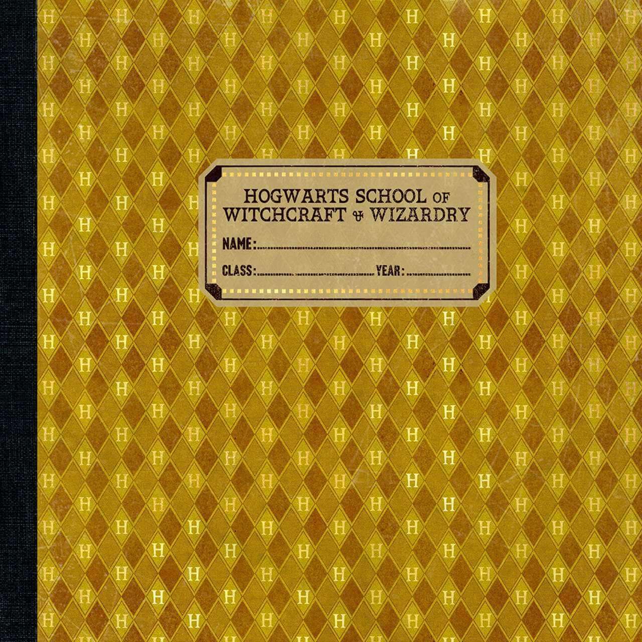 Replica Hogwarts Vintage 1910 Hufflepuff Exercise Book - Olleke Wizarding Shop Amsterdam Brugge London