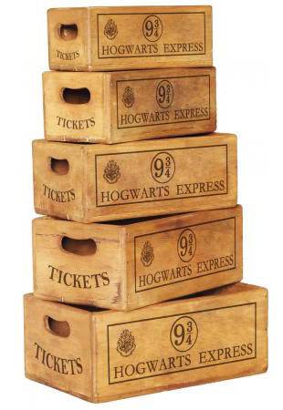 Hogwarts Express Platform 9 3/4 Wooden crate - Olleke Wizarding Shop Amsterdam Brugge London