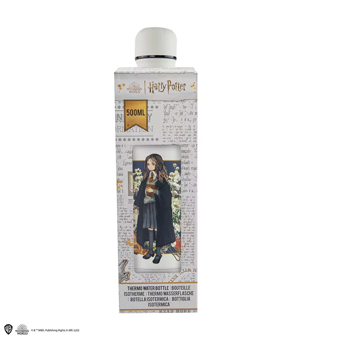 Harry Potter Metal Water Bottle Hermione Granger portrait - Olleke Wizarding Shop Amsterdam Brugge London