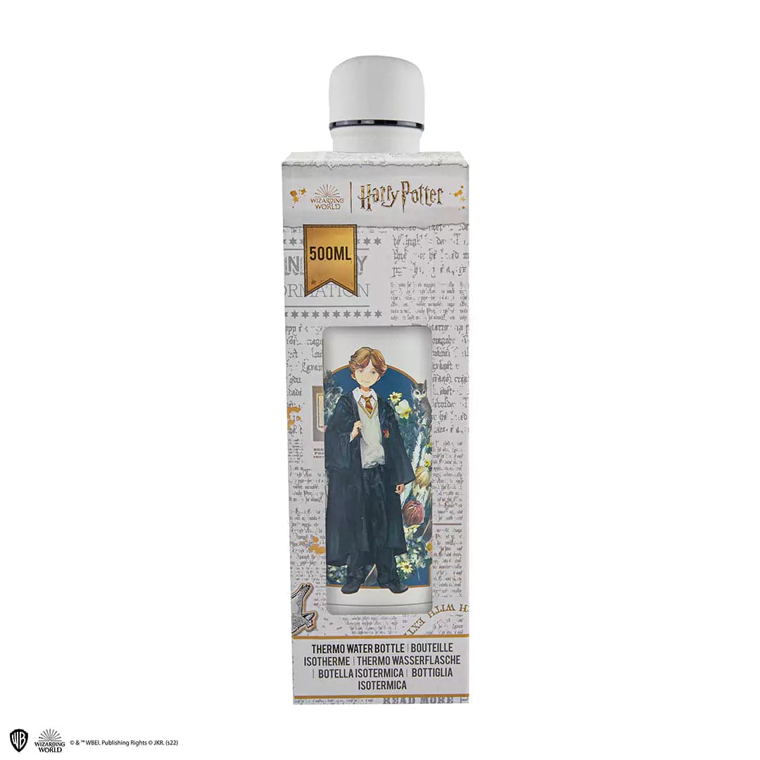 Harry Potter Metal Water Bottle Ron Weasley portrait - Olleke Wizarding Shop Amsterdam Brugge London