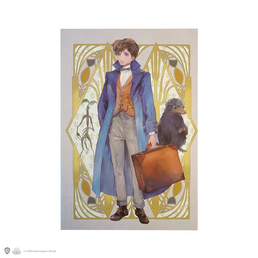 Newt Scamander portrait Notebook - Olleke Wizarding Shop Amsterdam Brugge London