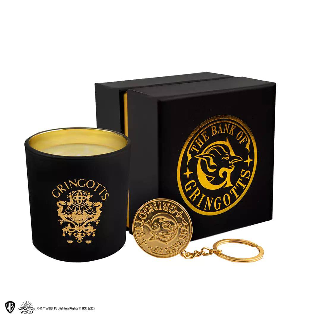 Harry Potter Gringott Candle with Keychain - Olleke Wizarding Shop Amsterdam Brugge London