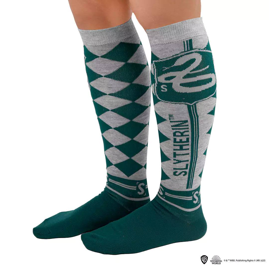 Harry Potter Set of 3 Slytherin High Socks - Olleke Wizarding Shop Amsterdam Brugge London