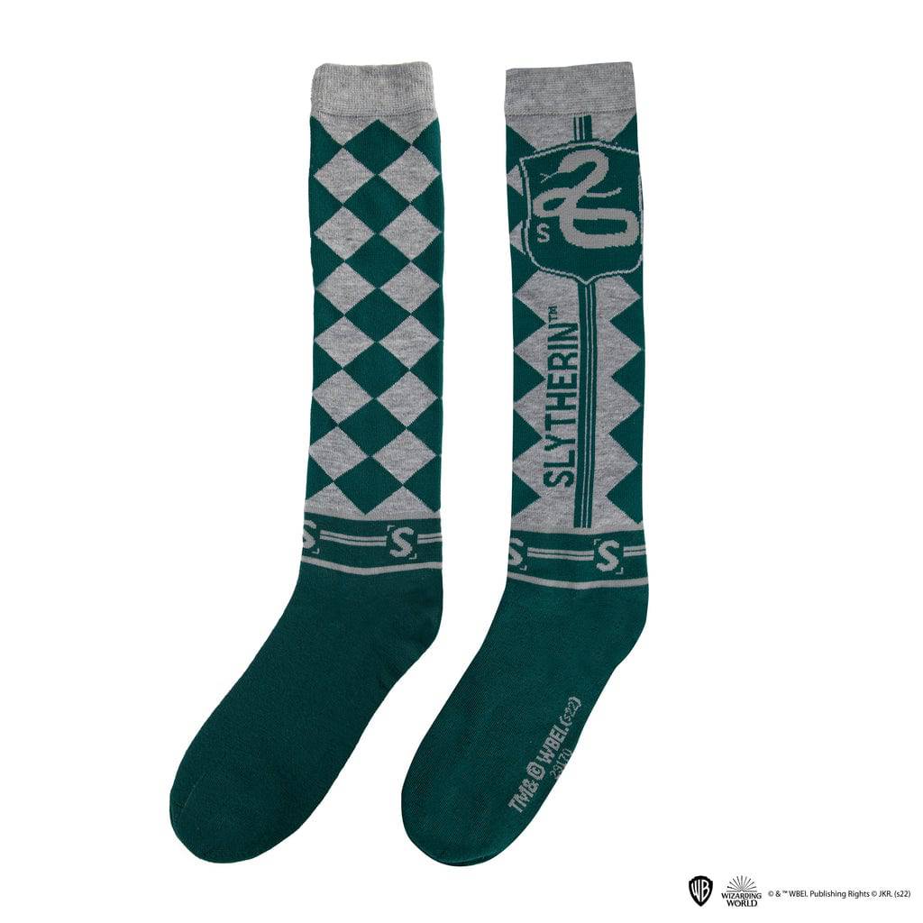 Harry Potter Set of 3 Slytherin High Socks - Olleke Wizarding Shop Amsterdam Brugge London