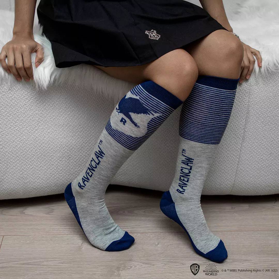 Harry Potter Set of 3 Ravenclaw High Socks - Olleke Wizarding Shop Amsterdam Brugge London