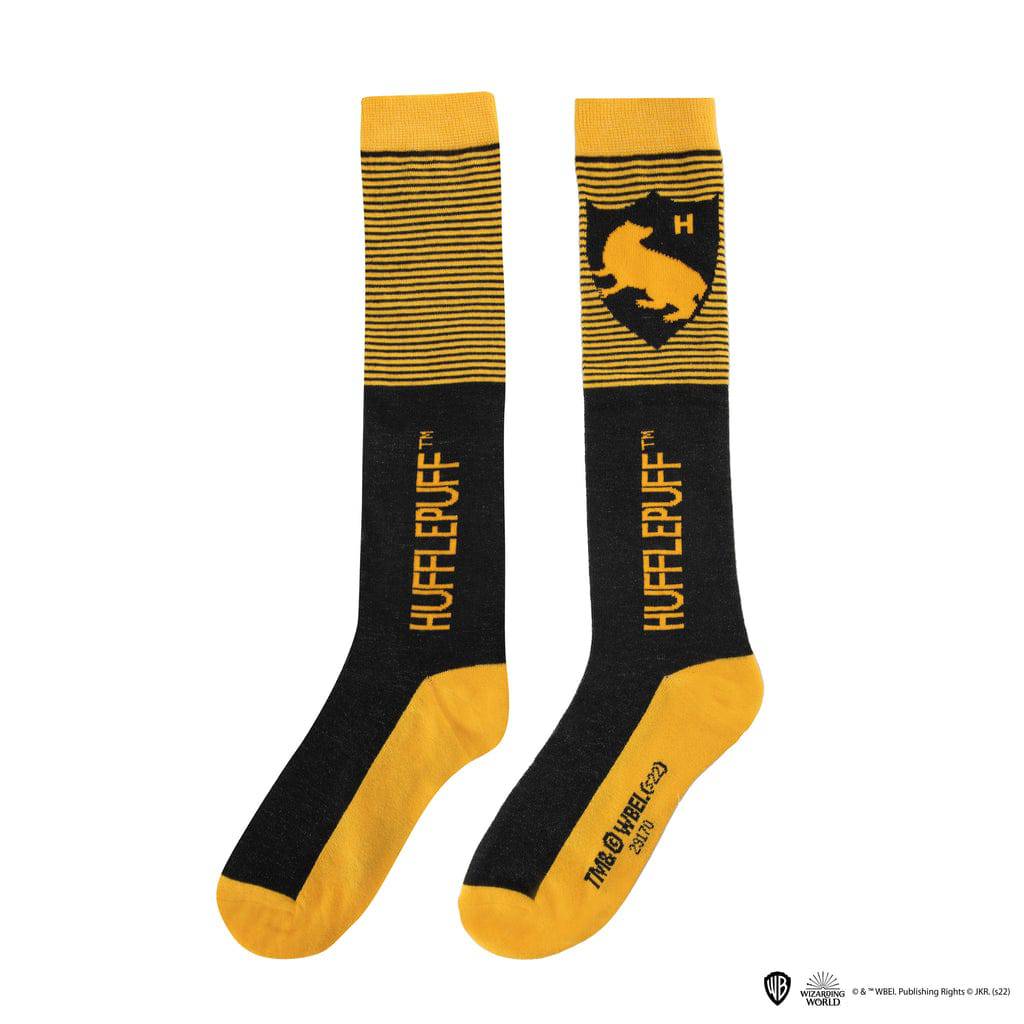 Harry Potter Set of 3 Hufflepuff High Socks - Olleke Wizarding Shop Amsterdam Brugge London