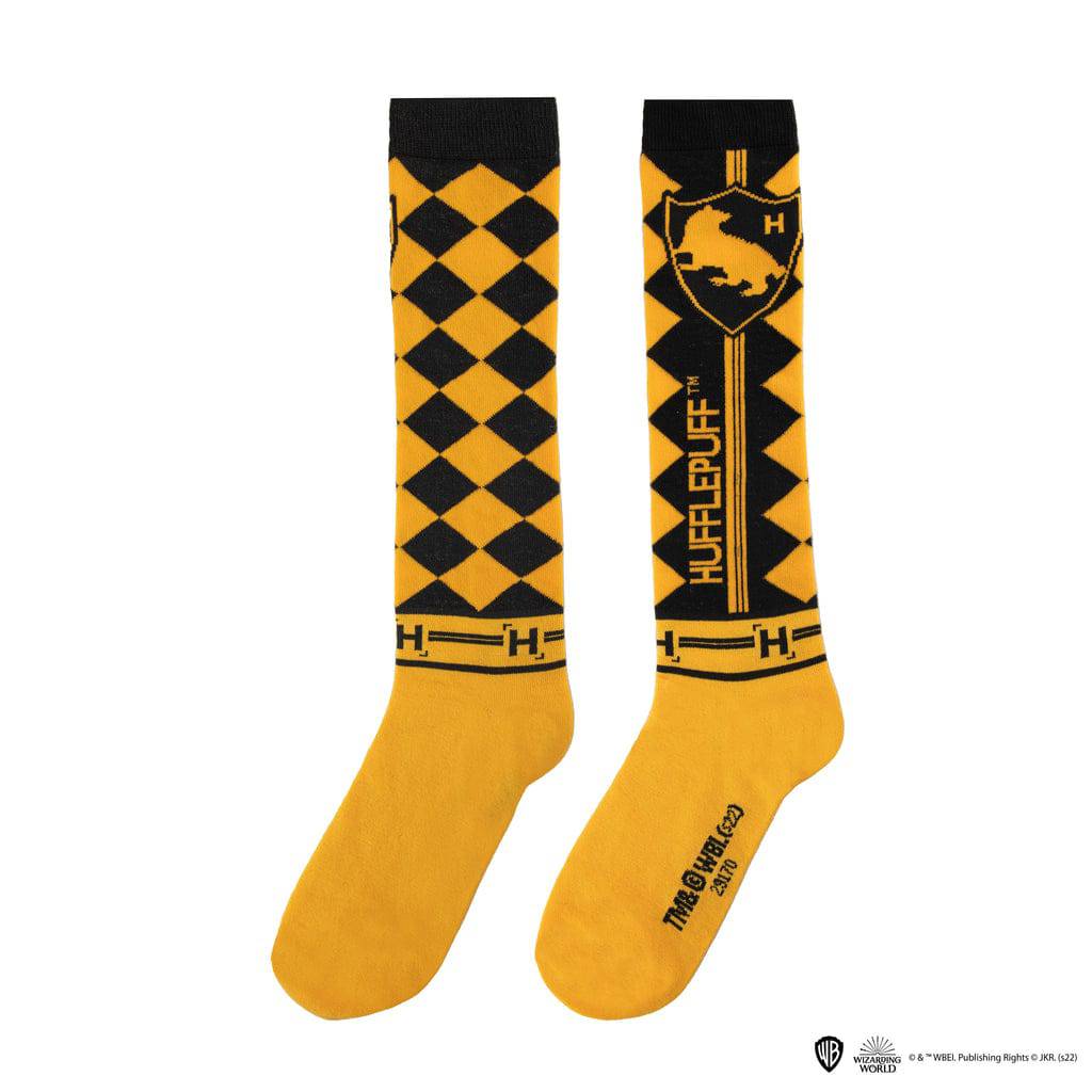 Harry Potter Set of 3 Hufflepuff High Socks - Olleke Wizarding Shop Amsterdam Brugge London