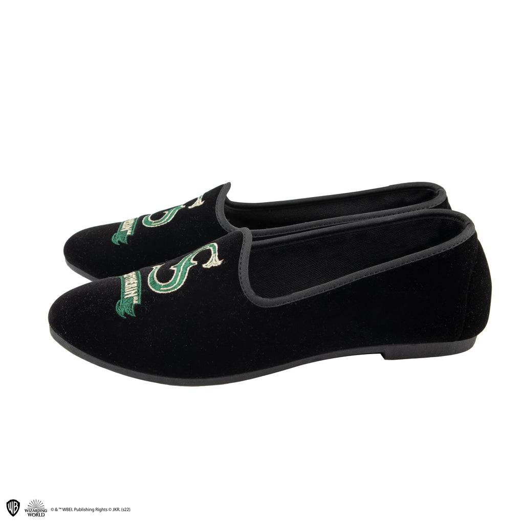 Slytherin Deluxe Slippers - Olleke Wizarding Shop Amsterdam Brugge London