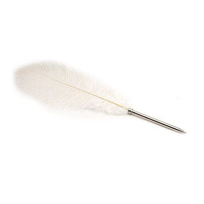 Quill Ostrich White - Olleke Wizarding Shop Amsterdam Brugge London