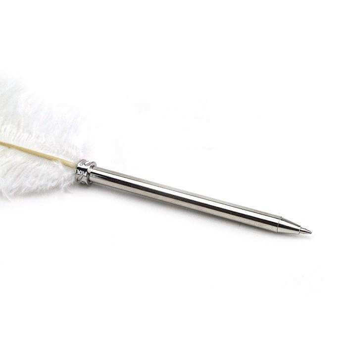 Quill Ostrich White - Olleke Wizarding Shop Amsterdam Brugge London