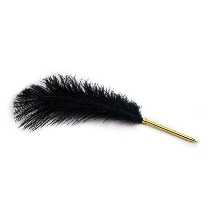 Quill Ostrich Black - Olleke Wizarding Shop Amsterdam Brugge London