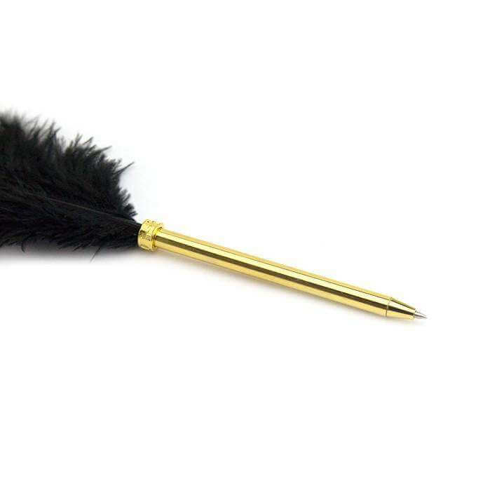 Quill Ostrich Black - Olleke Wizarding Shop Amsterdam Brugge London