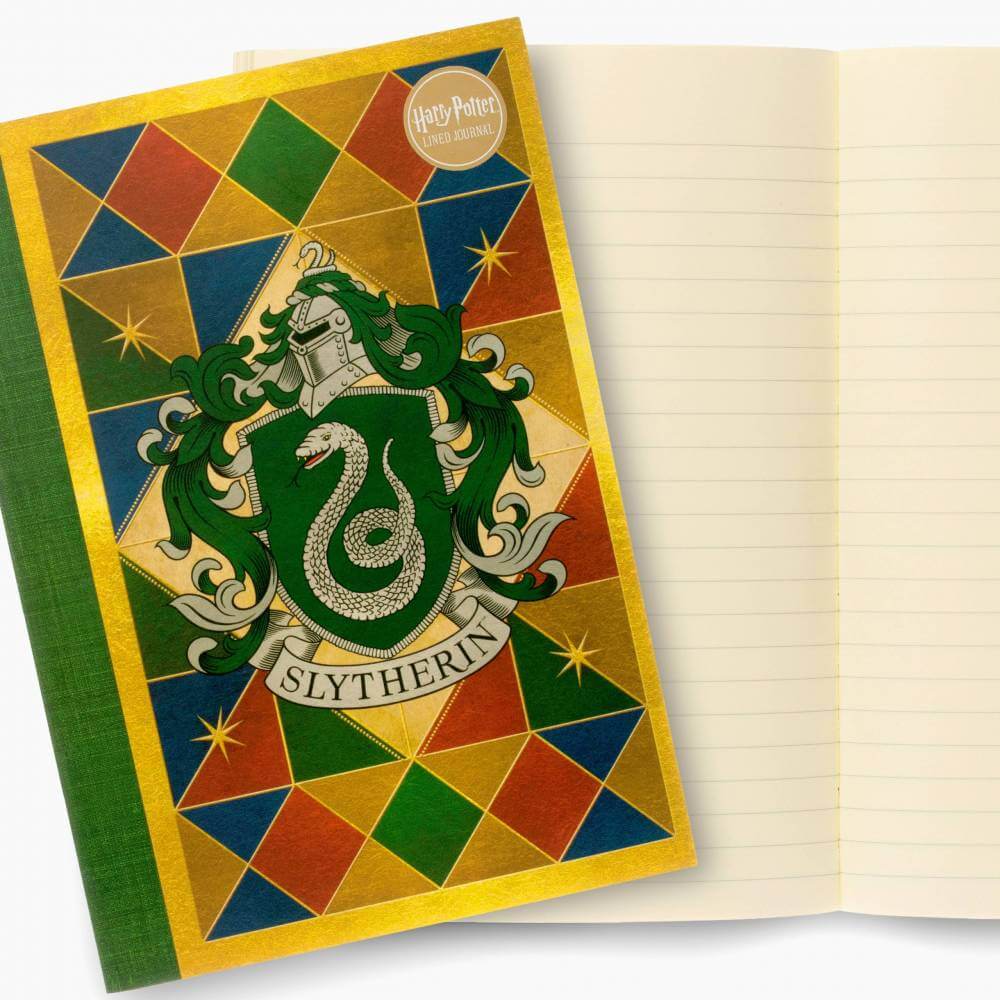 Slytherin House Crest Notebook - Olleke Wizarding Shop Amsterdam Brugge London