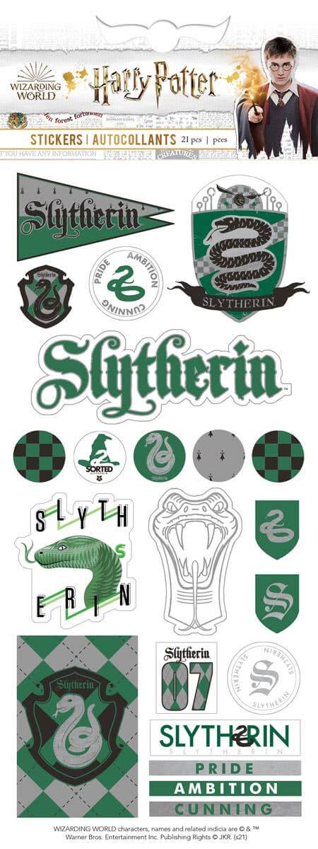 Slytherin House Pride Enamel Sticker - Olleke Wizarding Shop Amsterdam Brugge London