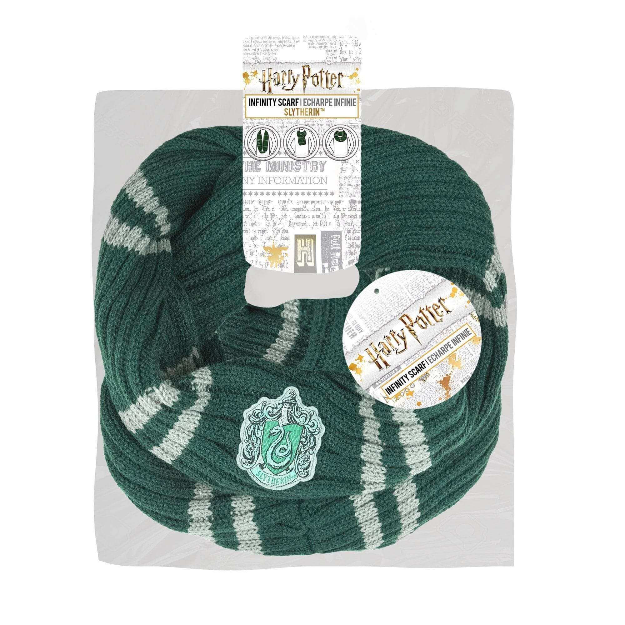 Slytherin Infinity Scarf - Olleke Wizarding Shop Amsterdam Brugge London