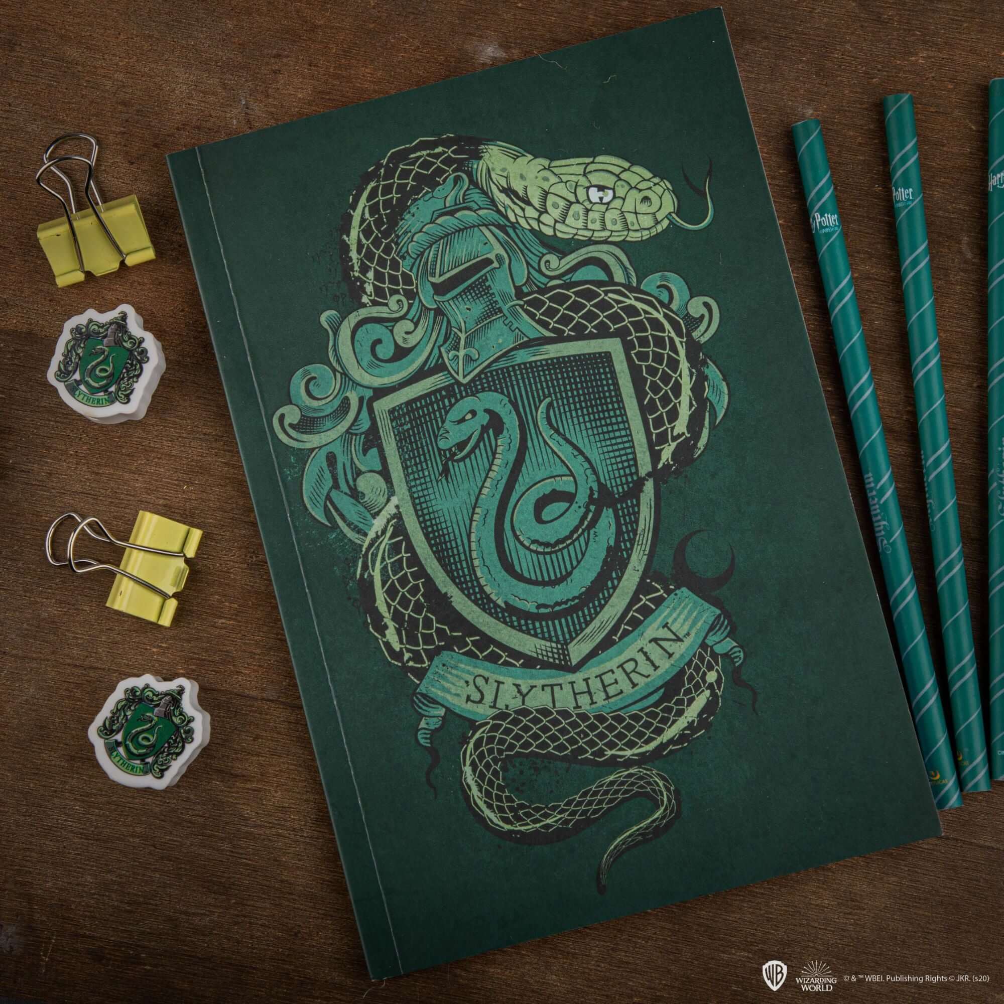 Slytherin Notebook - Olleke Wizarding Shop Amsterdam Brugge London