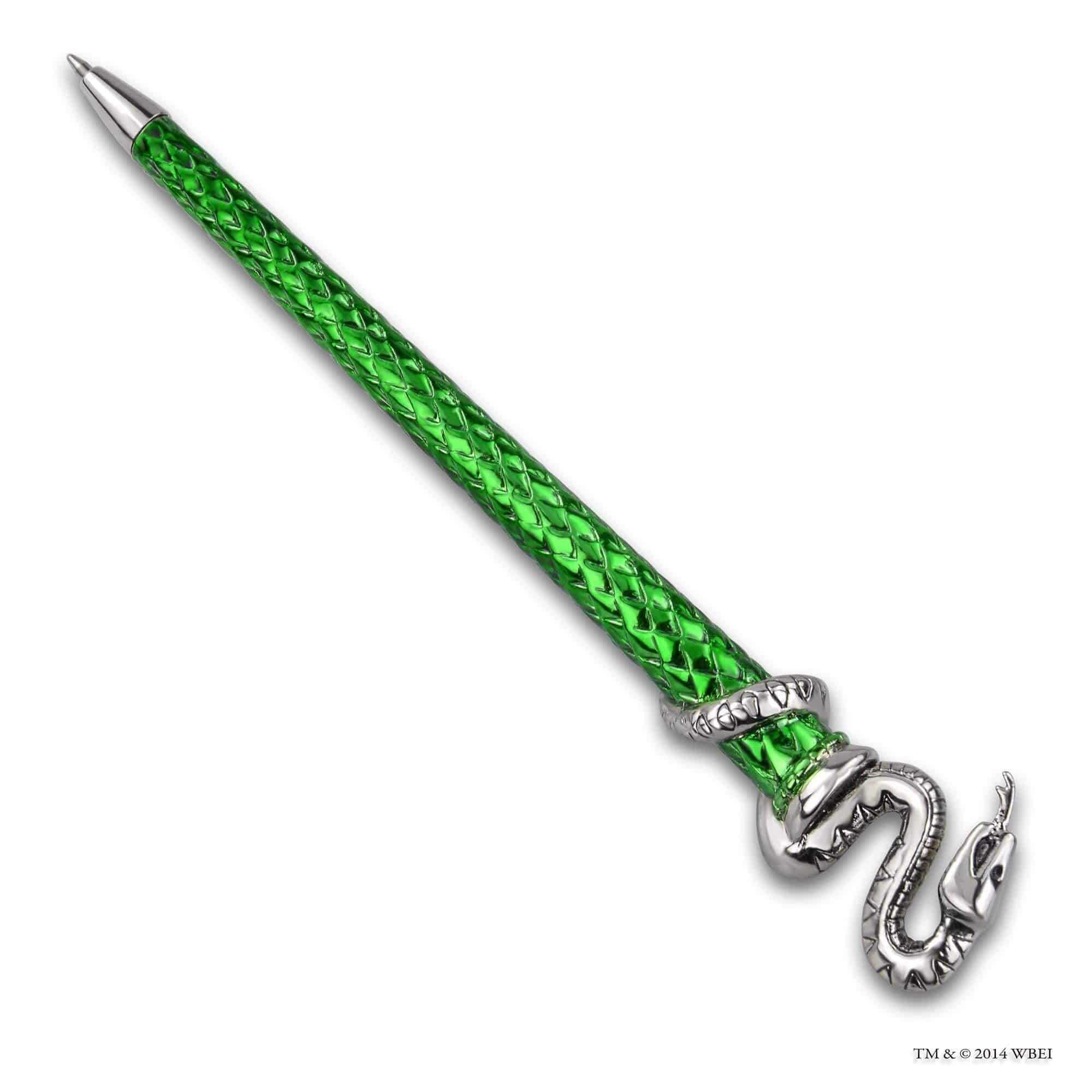 Slytherin Pen Silver Plated - Olleke Wizarding Shop Amsterdam Brugge London