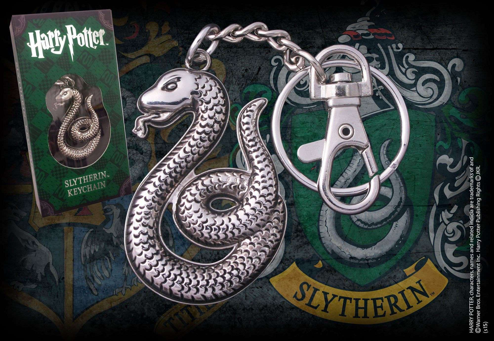 Slytherin Shaped Keychain - Olleke Wizarding Shop Amsterdam Brugge London