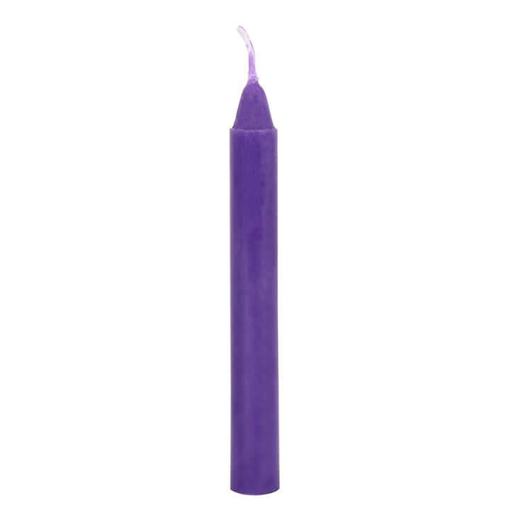 Spell Candles Pack of 12 Purple - Prosperity - Olleke Wizarding Shop Amsterdam Brugge London