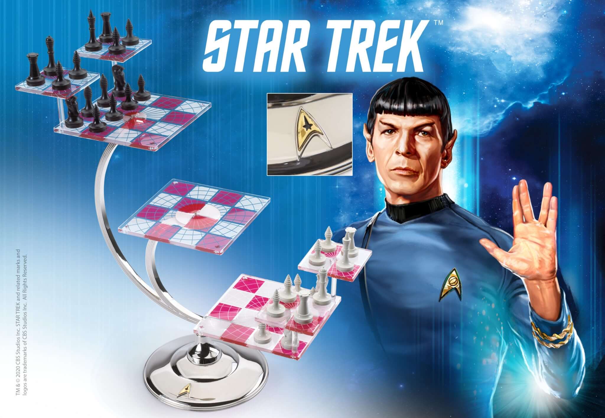 Star Trek Tri-Dimensional Chess Set - Olleke Wizarding Shop Amsterdam Brugge London