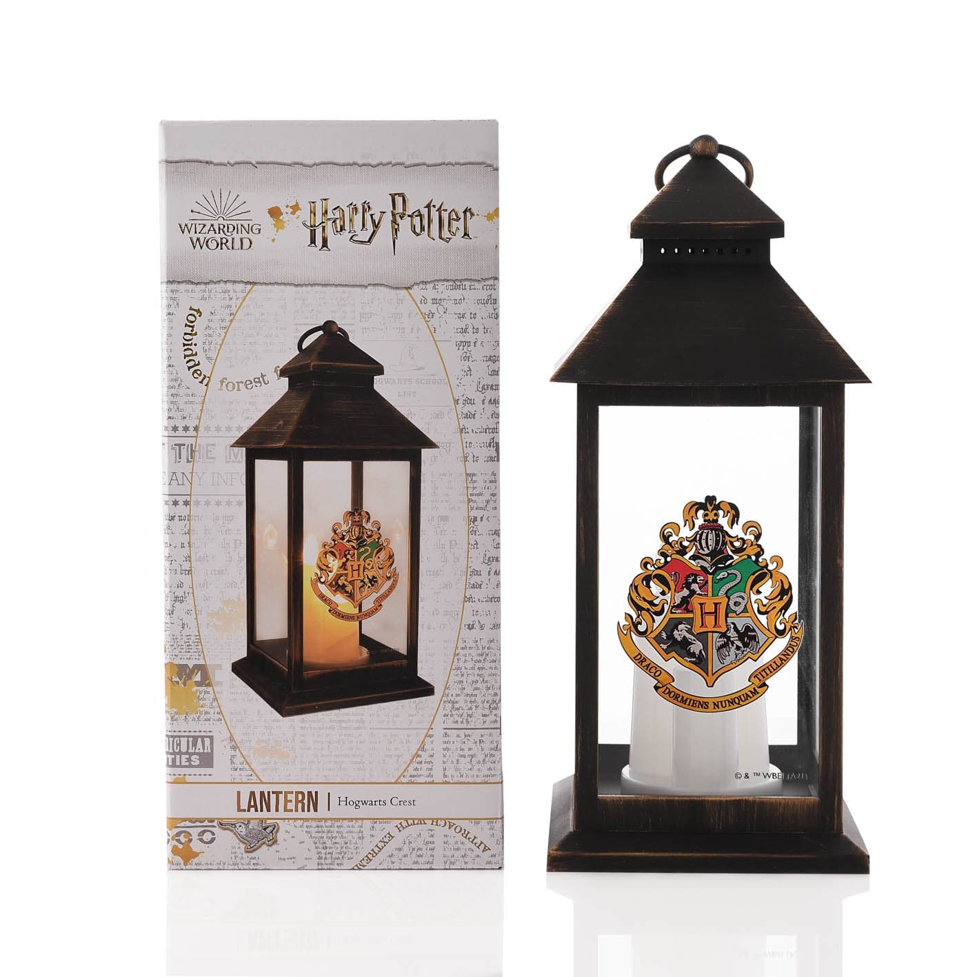 Harry Potter Light Up Lantern - Hogwarts Crest - Olleke Wizarding Shop Amsterdam Brugge London