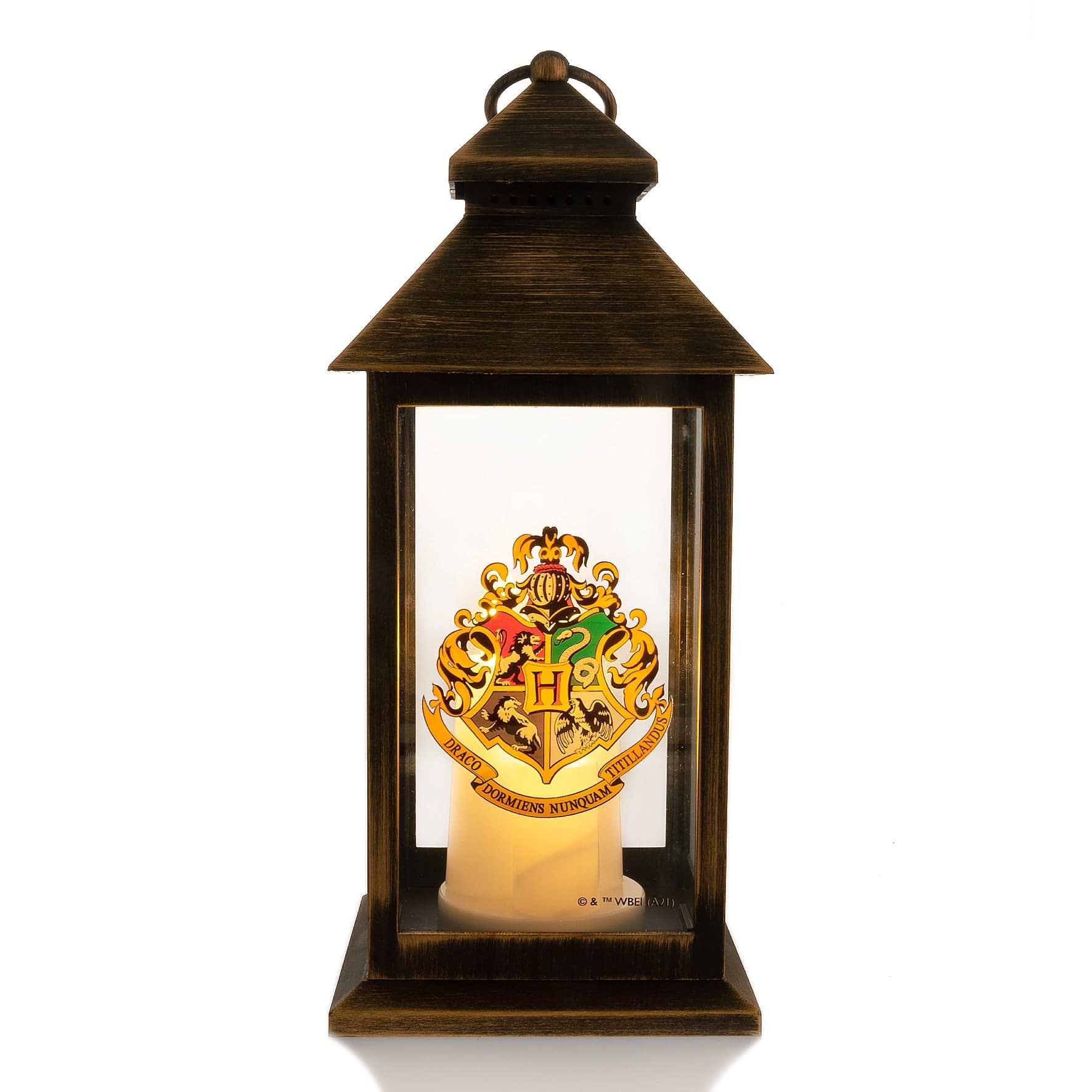 Harry Potter Light Up Lantern - Hogwarts Crest - Olleke Wizarding Shop Amsterdam Brugge London